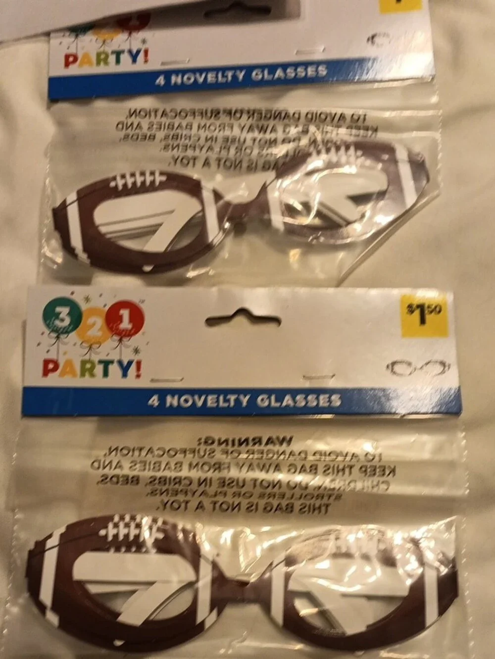 321 party supplies fun football